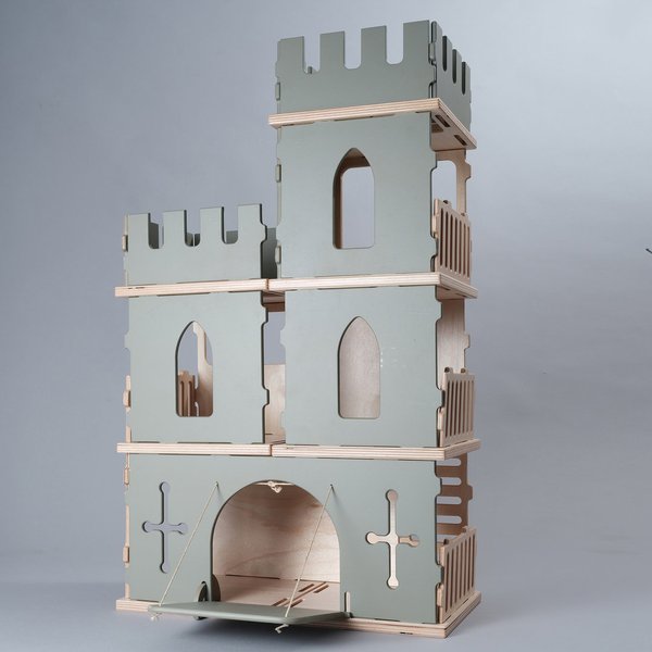 Puppenhaus Bauset add-on Festung aus Holz