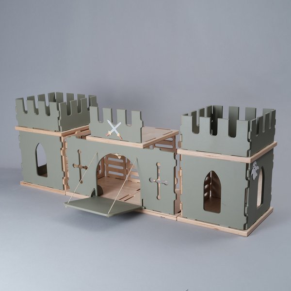 Puppenhaus Bauset add-on Festung aus Holz